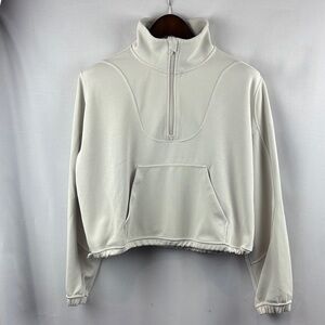 Lululemon Athletica Cream High-Neck Hoodie